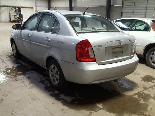 KMHCN46C17U137499 - 2007 HYUNDAI ACCENT GLS SILVER photo 3