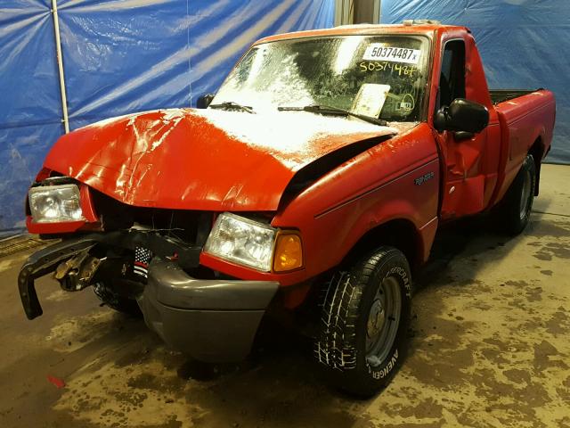 1FTYR10D63PA96228 - 2003 FORD RANGER RED photo 2