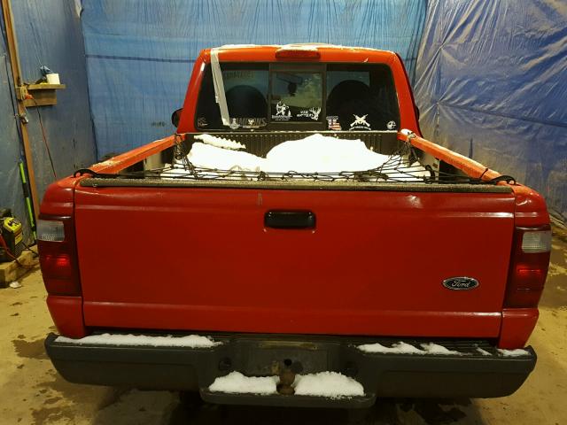 1FTYR10D63PA96228 - 2003 FORD RANGER RED photo 6