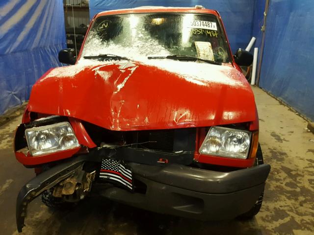 1FTYR10D63PA96228 - 2003 FORD RANGER RED photo 9