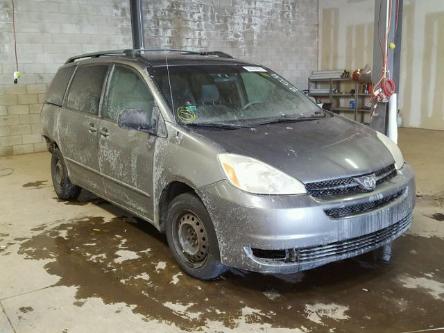 5TDZA23C84S220947 - 2004 TOYOTA SIENNA CE GRAY photo 1