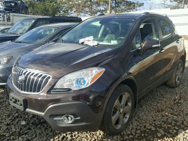 KL4CJFSB7EB519032 - 2014 BUICK ENCORE CON BROWN photo 2