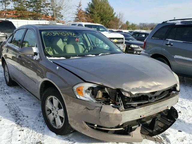 2G1WT58K569224473 - 2006 CHEVROLET IMPALA LT GOLD photo 1