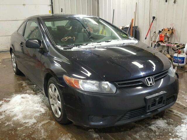 2HGFG12698H543353 - 2008 HONDA CIVIC LX BLACK photo 1