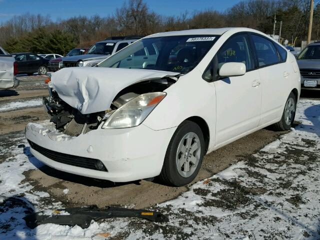 JTDKB20U253017924 - 2005 TOYOTA PRIUS WHITE photo 2