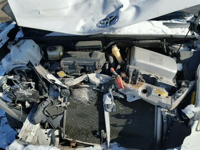 JTDKB20U253017924 - 2005 TOYOTA PRIUS WHITE photo 7