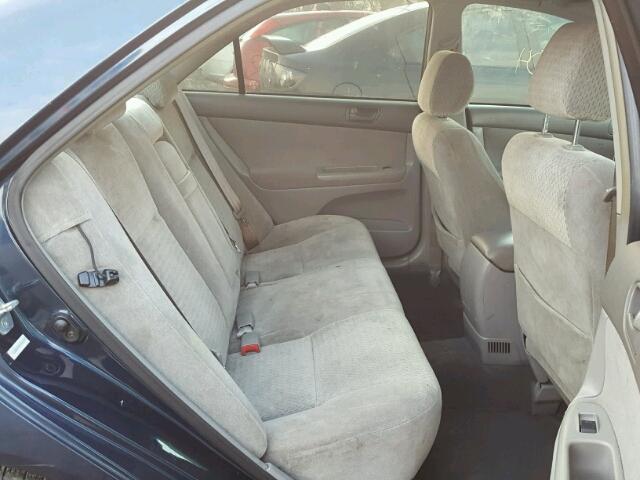 JTDBE32KX20046027 - 2002 TOYOTA CAMRY LE ლურჯი ფოტო 6