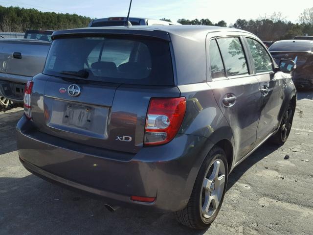 JTKKU4B40AJ051801 - 2010 TOYOTA SCION XD GRAY photo 4