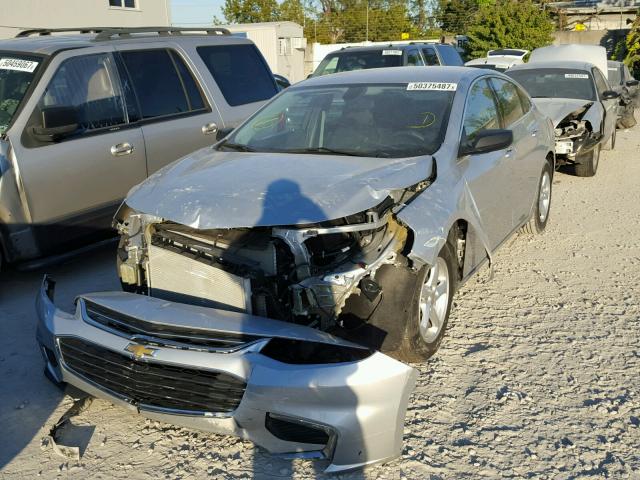 1G1ZB5STXGF288728 - 2016 CHEVROLET MALIBU LS SILVER photo 2