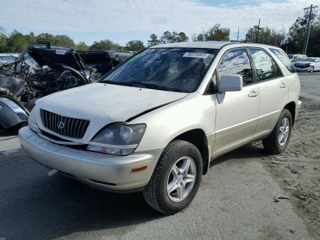 JT6GF10U3X0018712 - 1999 LEXUS RX 300 WHITE photo 2