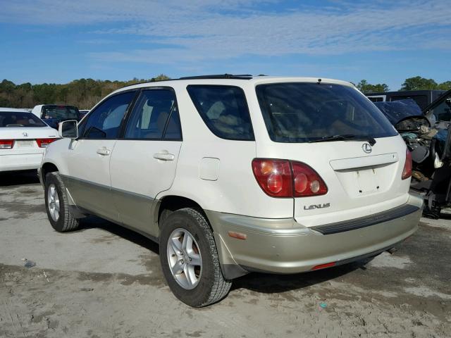 JT6GF10U3X0018712 - 1999 LEXUS RX 300 WHITE photo 3