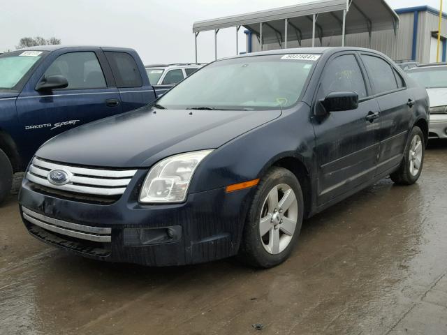 3FAHP07Z69R192269 - 2009 FORD FUSION SE BLUE photo 2