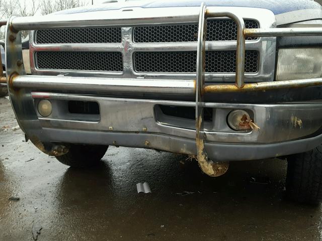 1B7HF16Y7TS596012 - 1996 DODGE RAM 1500 BLUE photo 9