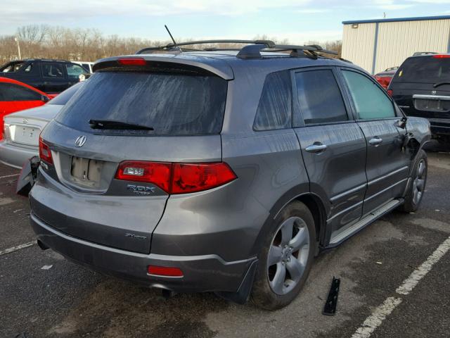 5J8TB18287A011062 - 2007 ACURA RDX GRAY photo 4