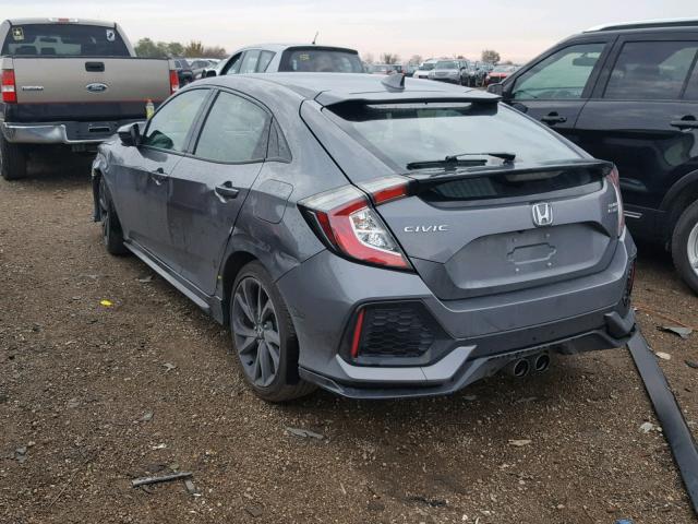 SHHFK7H98JU216552 - 2018 HONDA CIVIC SPOR GRAY photo 3