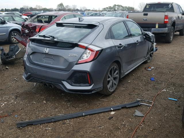 SHHFK7H98JU216552 - 2018 HONDA CIVIC SPOR GRAY photo 4