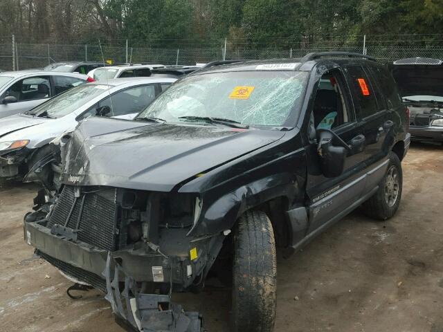 1J4GX48S52C292375 - 2002 JEEP GRAND CHER BLACK photo 2