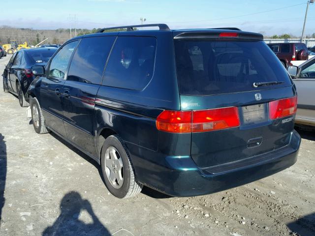 2HKRL18631H530058 - 2001 HONDA ODYSSEY EX GREEN photo 3