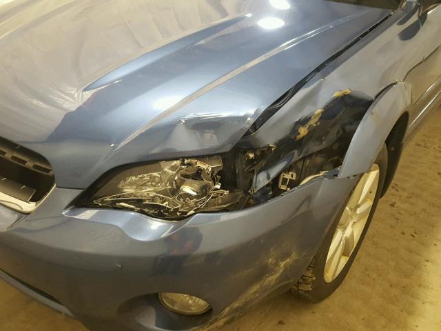 4S4BP61C177307559 - 2007 SUBARU LEGACY OUT BLUE photo 9