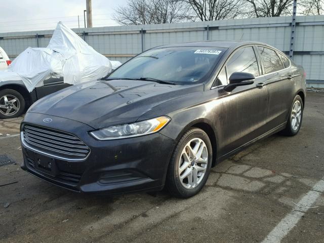 3FA6P0H76FR277211 - 2015 FORD FUSION SE BLACK photo 2