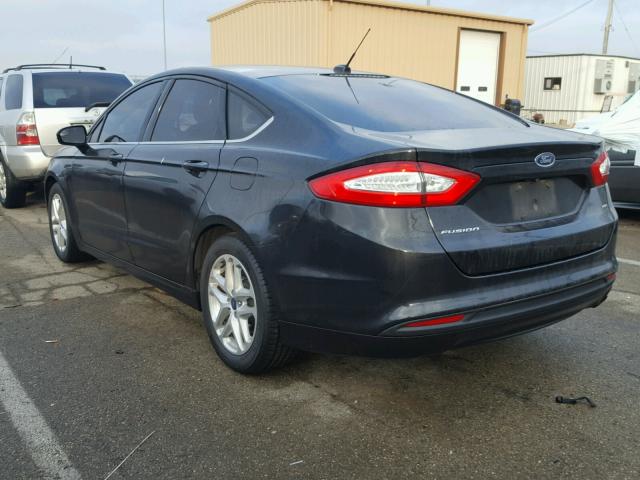 3FA6P0H76FR277211 - 2015 FORD FUSION SE BLACK photo 3