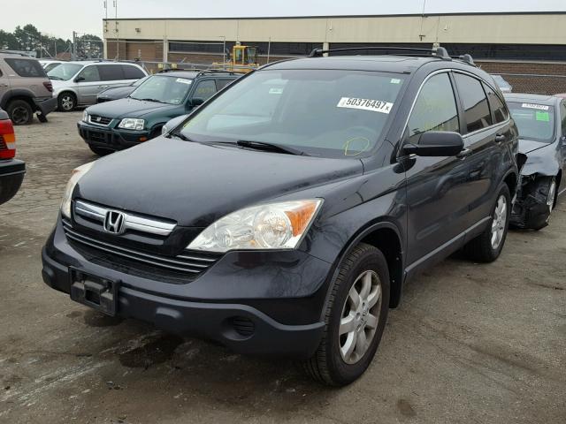 3CZRE48548G702856 - 2008 HONDA CR-V EX BLACK photo 2