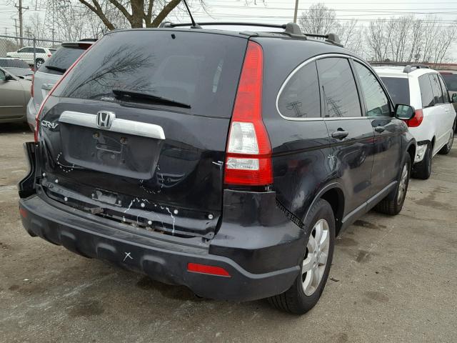 3CZRE48548G702856 - 2008 HONDA CR-V EX BLACK photo 4