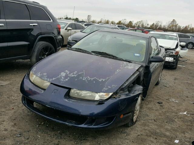 1G8ZP1286XZ297058 - 1999 SATURN SC1 BLUE photo 2