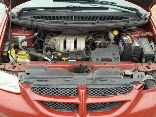 1B4GP74L9YB712317 - 2000 DODGE GRAND CARA RED photo 7