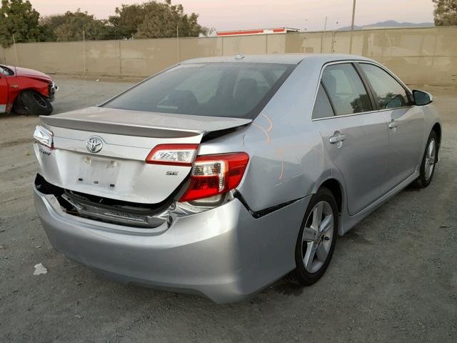 4T1BF1FK9CU608405 - 2012 TOYOTA CAMRY BASE SILVER photo 4