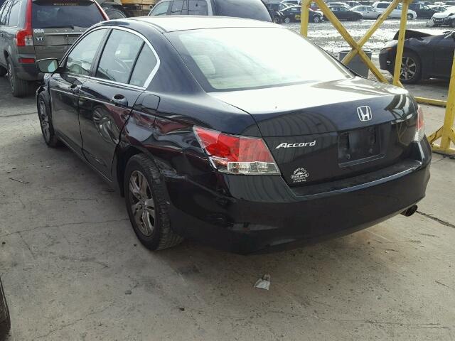 1HGCP26438A090928 - 2008 HONDA ACCORD LXP BLACK photo 3