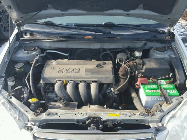 2T1BR38E54C190423 - 2004 TOYOTA COROLLA CE SILVER photo 7