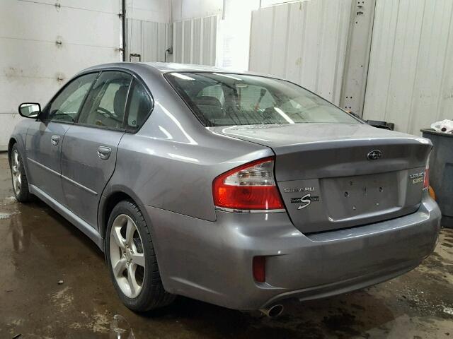 4S3BL616597230773 - 2009 SUBARU LEGACY 2.5 GRAY photo 3