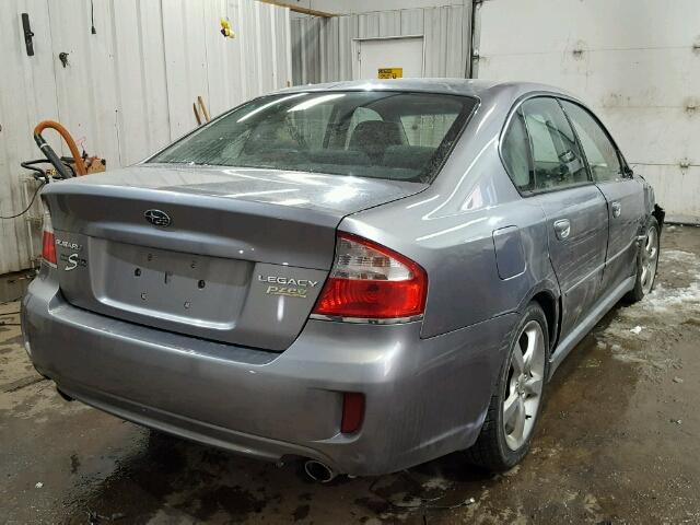 4S3BL616597230773 - 2009 SUBARU LEGACY 2.5 GRAY photo 4