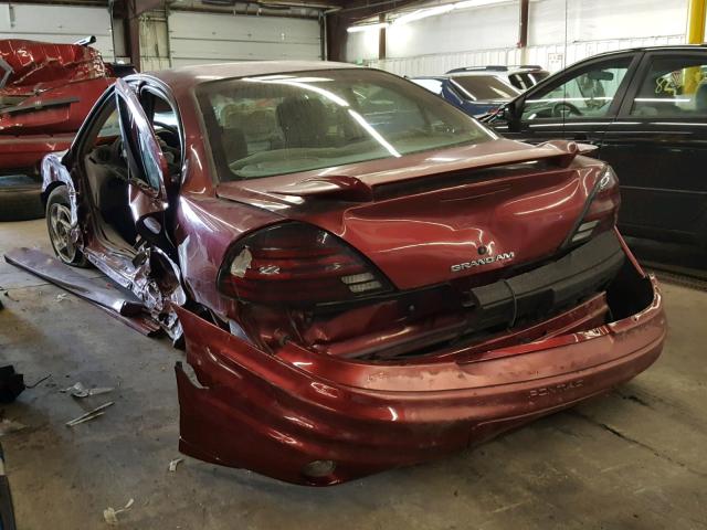 1G2NF52T3YM872271 - 2000 PONTIAC GRAND AM S Tünd qırmızı foto 3