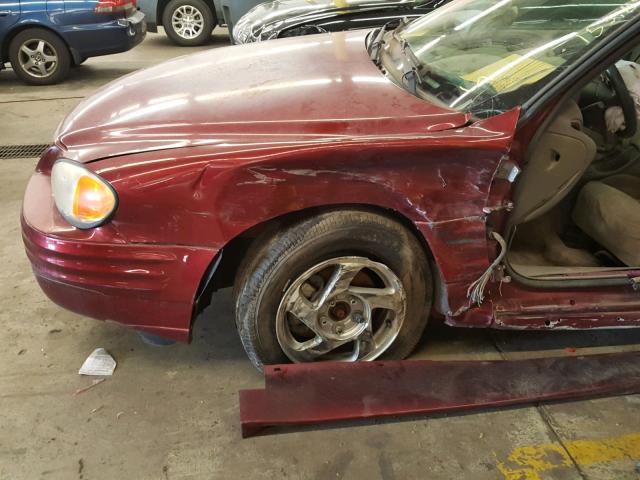 1G2NF52T3YM872271 - 2000 PONTIAC GRAND AM S Tünd qırmızı foto 9
