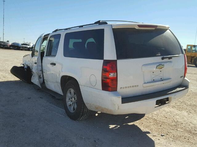 3GNFC16028G249218 - 2008 CHEVROLET SUBURBAN C WHITE photo 3