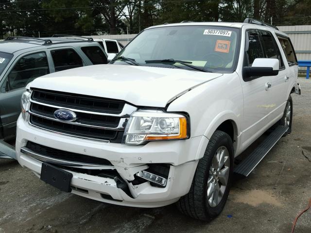 1FMJK1KT7FEF33062 - 2015 FORD EXPEDITION WHITE photo 2