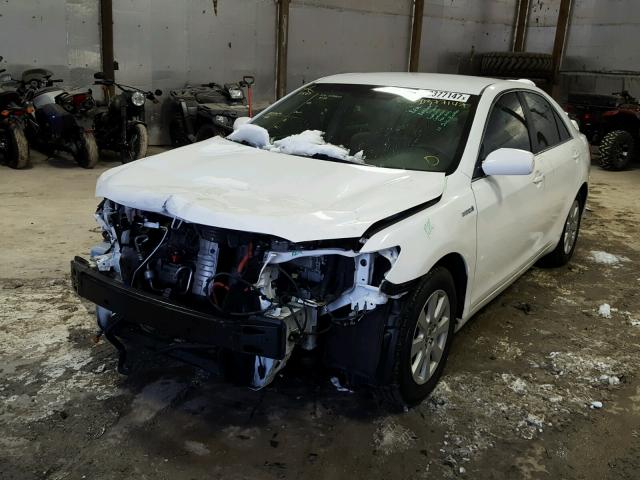 4T1BB46K29U110973 - 2009 TOYOTA CAMRY HYBR WHITE photo 2