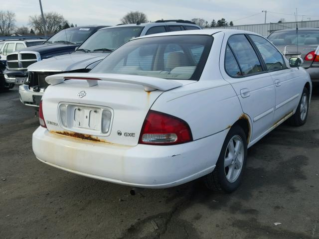 3N1CB51D52L582966 - 2002 NISSAN SENTRA XE WHITE photo 4