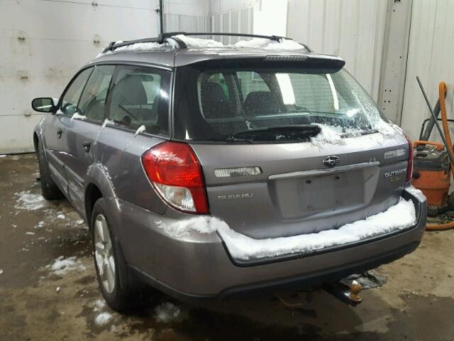 4S4BP61CX87359239 - 2008 SUBARU OUTBACK 2. SILVER photo 3