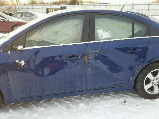 1G1PC5SB9D7210264 - 2013 CHEVROLET CRUZE LT BLUE photo 10