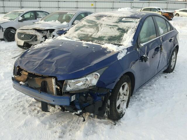 1G1PC5SB9D7210264 - 2013 CHEVROLET CRUZE LT BLUE photo 2