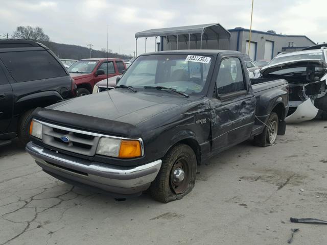 1FTCR10A5TPB13679 - 1996 FORD RANGER BLACK photo 2