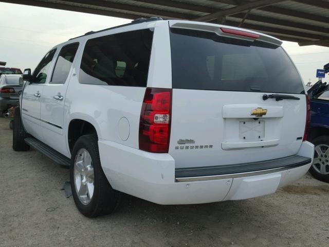 1GNSCKE09BR204046 - 2011 CHEVROLET SUBURBAN C WHITE photo 3