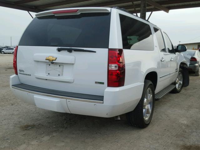 1GNSCKE09BR204046 - 2011 CHEVROLET SUBURBAN C WHITE photo 4