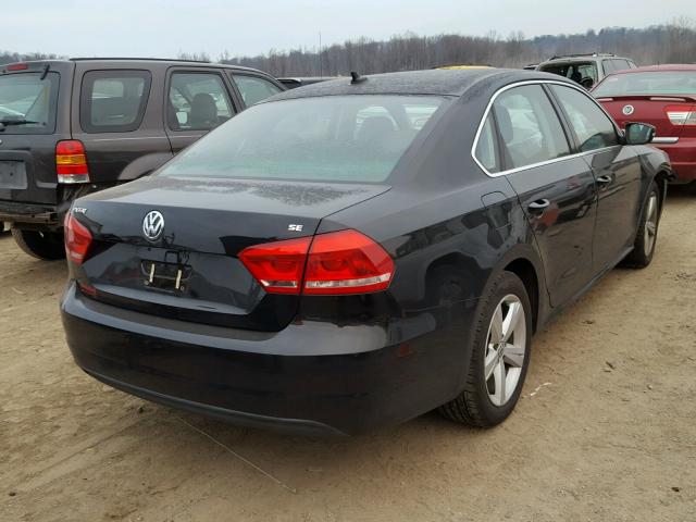 1VWBP7A39DC068188 - 2013 VOLKSWAGEN PASSAT SE BLACK photo 4