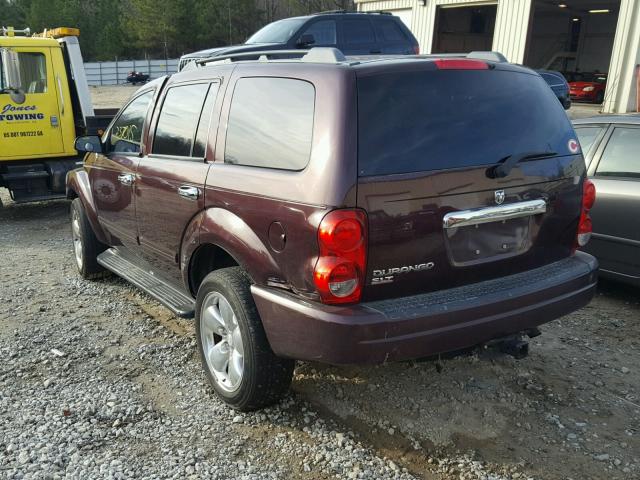 1D4HD48N04F107117 - 2004 DODGE DURANGO SL MAROON photo 3