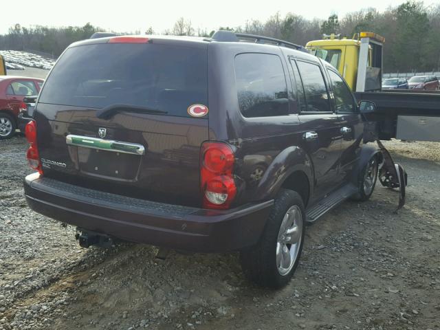 1D4HD48N04F107117 - 2004 DODGE DURANGO SL MAROON photo 4