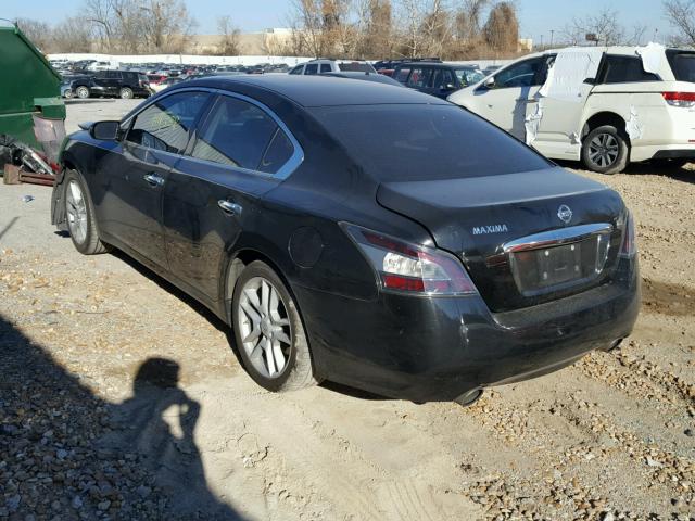 1N4AA5AP7CC824466 - 2012 NISSAN MAXIMA S BLACK photo 3